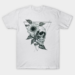 Sunflower Skull T-Shirt